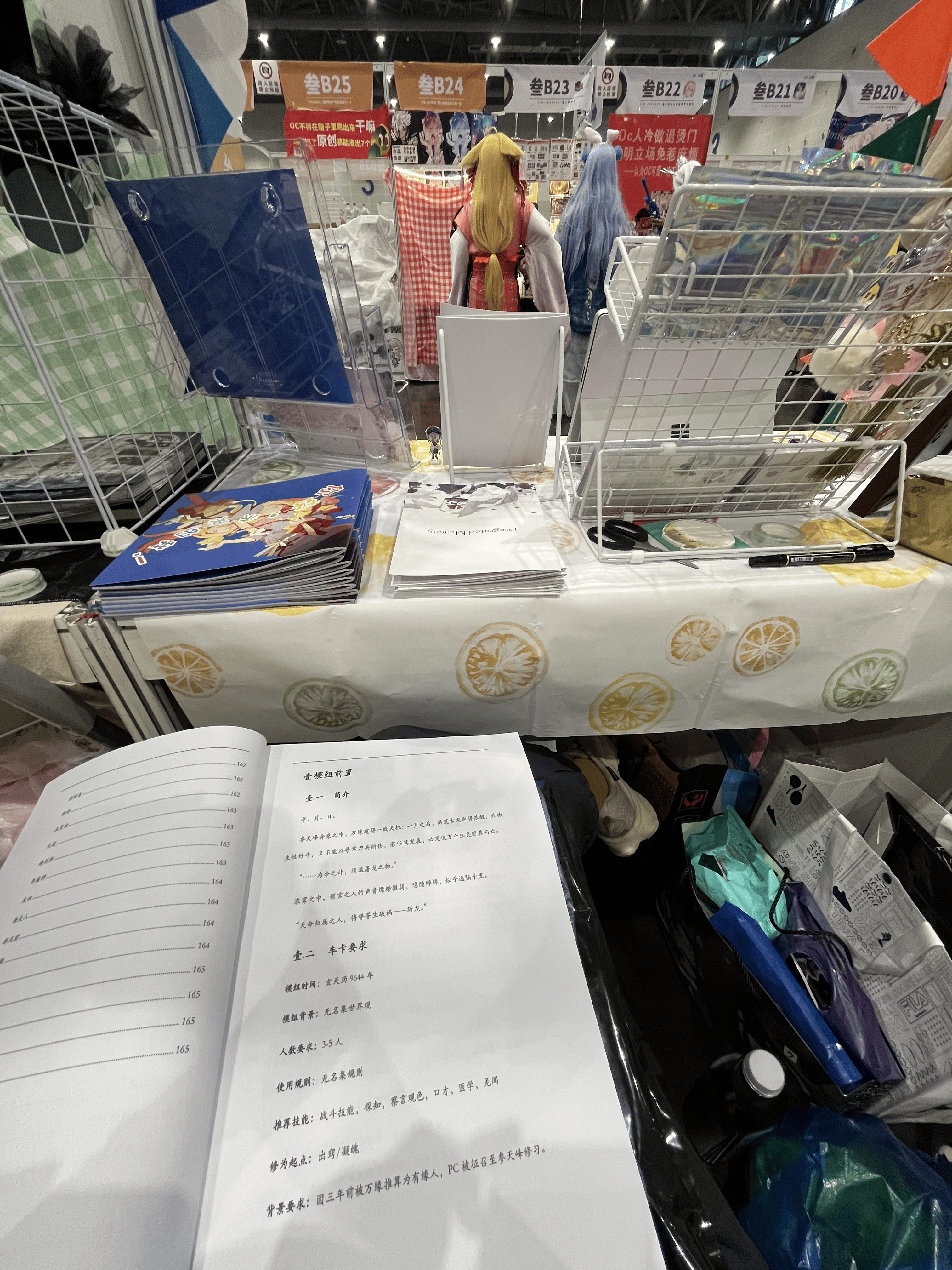 摊位另一边的视角是这样的