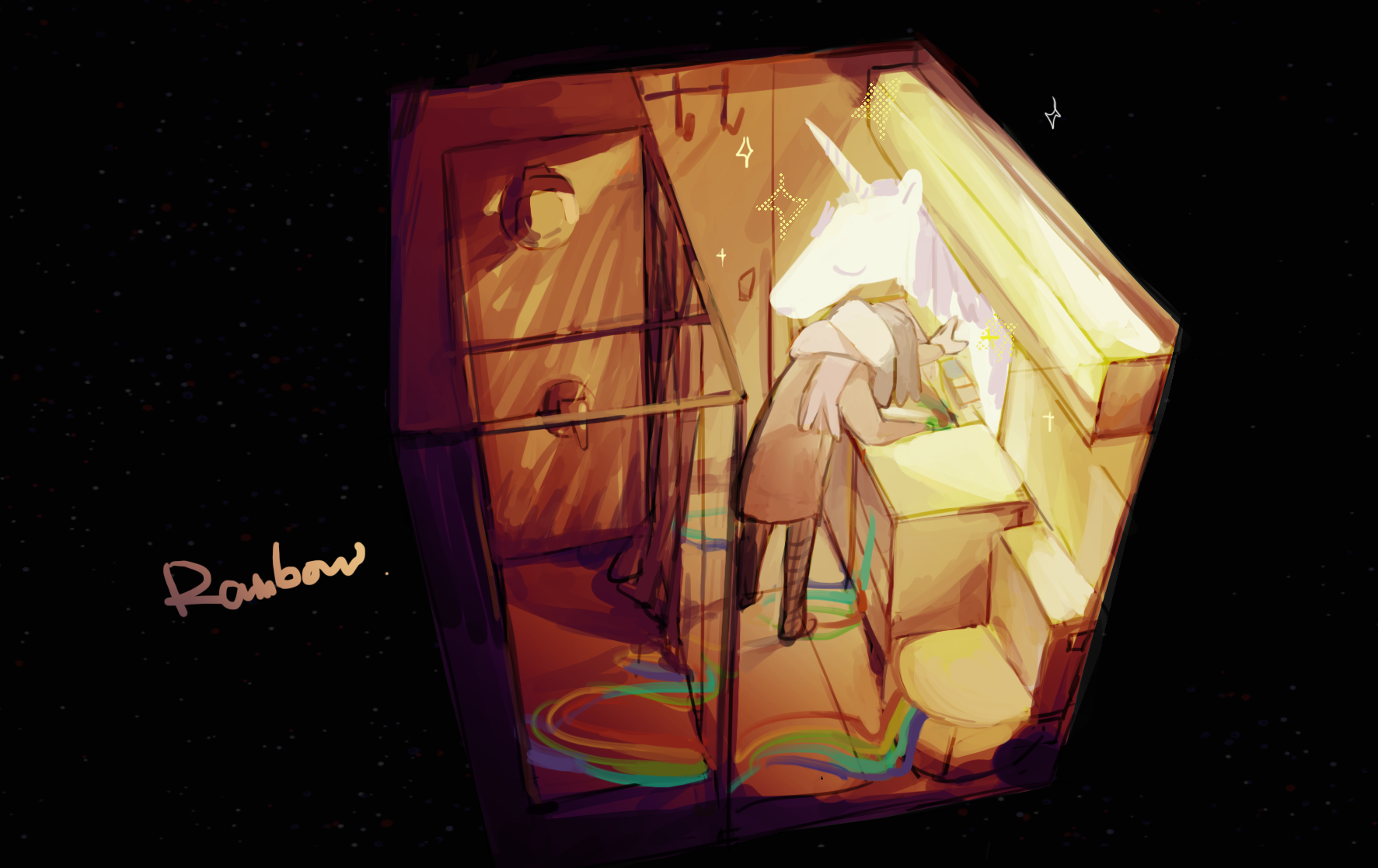 Will Santa dream of Rainbow Unicorn?